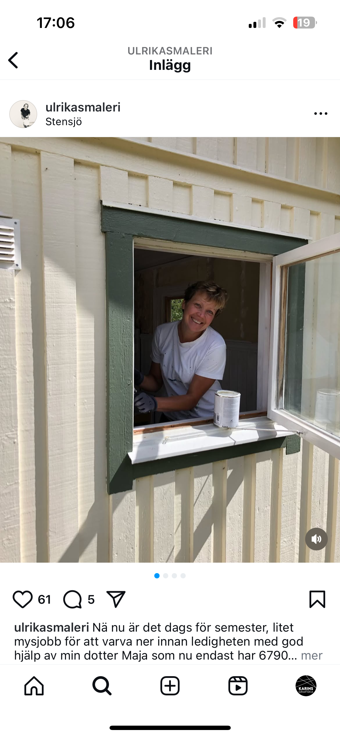 Snickerier, Ulrika Lind Måleri i Halmstad